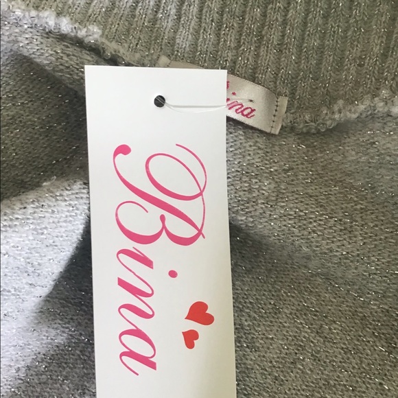 Bina sweater silver sparkle sweater size small NWT great for Holidays 🌹 - Picture 12 of 14